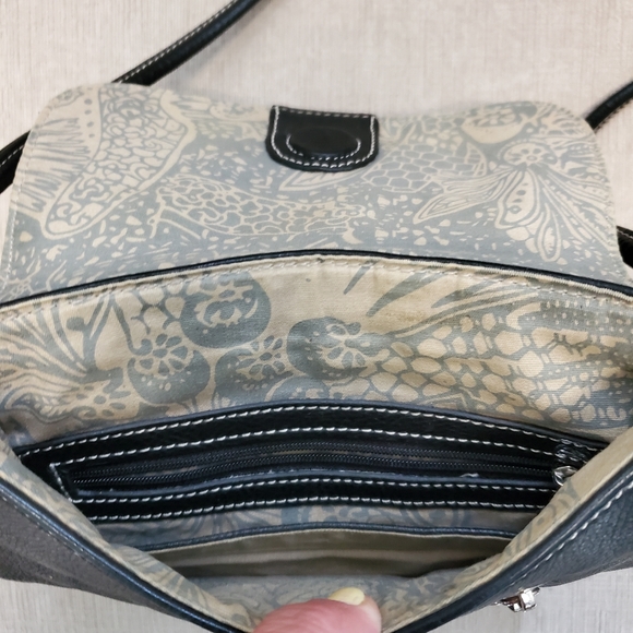 Black leather crossbody bag - Picture 4 of 4